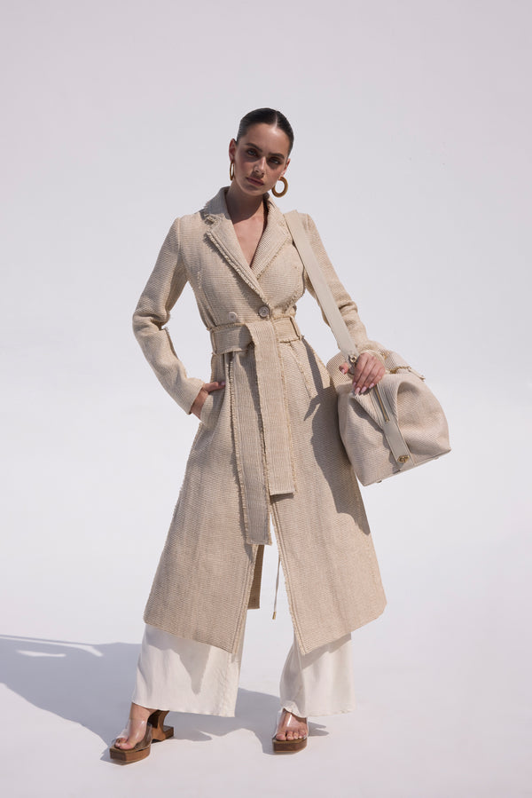 AMERELLE COAT - NATURAL