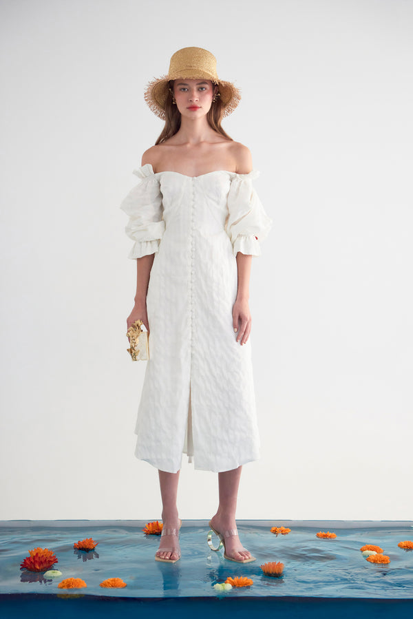 SIMONA DRESS - OFF WHITE