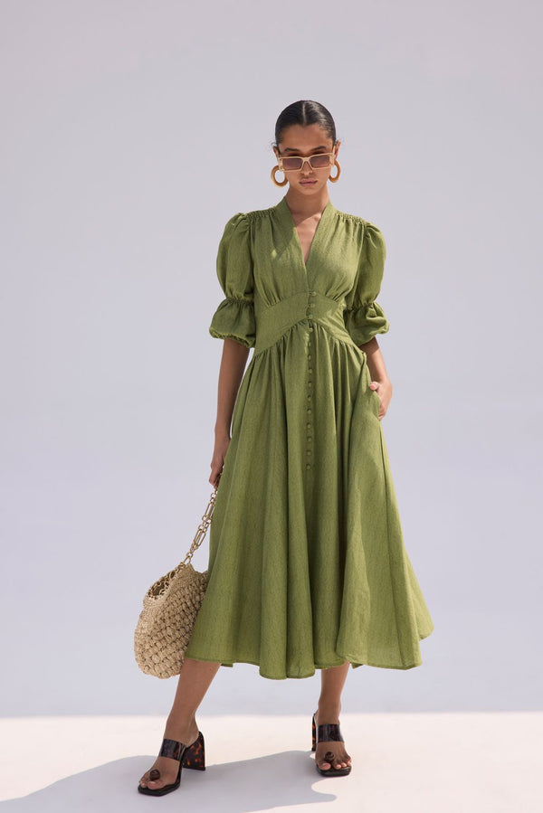 WILLOW DRESS - PALM