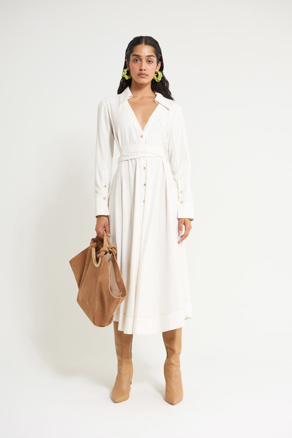 NYLE DRESS - OFF WHITE