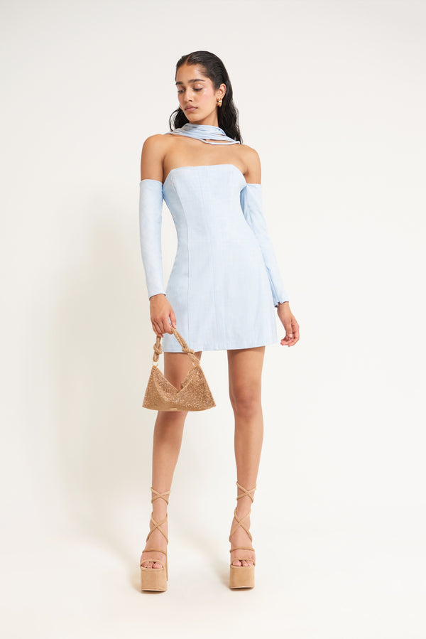 HENNY DRESS - ICE BLUE