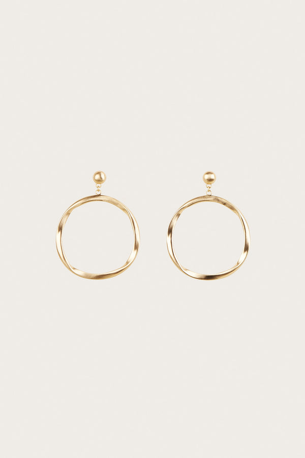 SERENA EARRING - BRUSHED BRASS