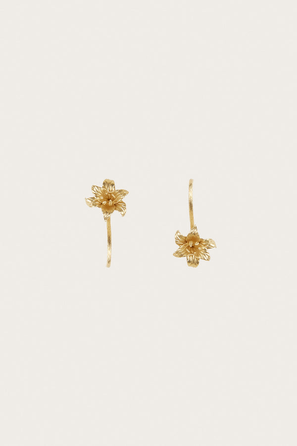 LILIA EARRING - BRUSHED BRASS