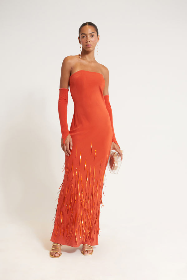 ANISA GOWN - ROUGE