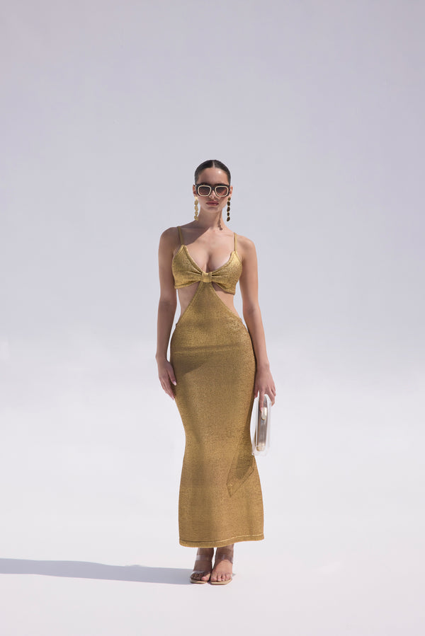 SERITA DRESS - GOLD