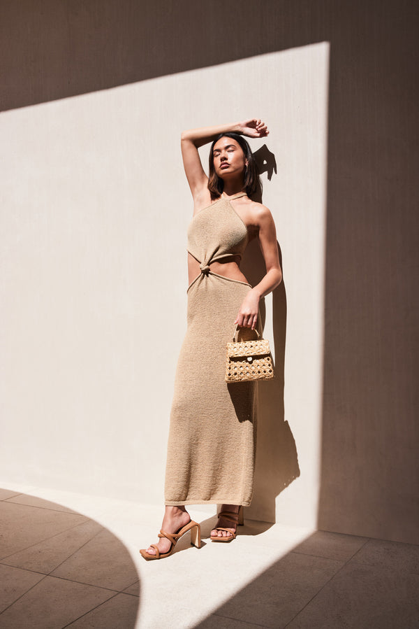 CAMERON KNIT DRESS - SAND