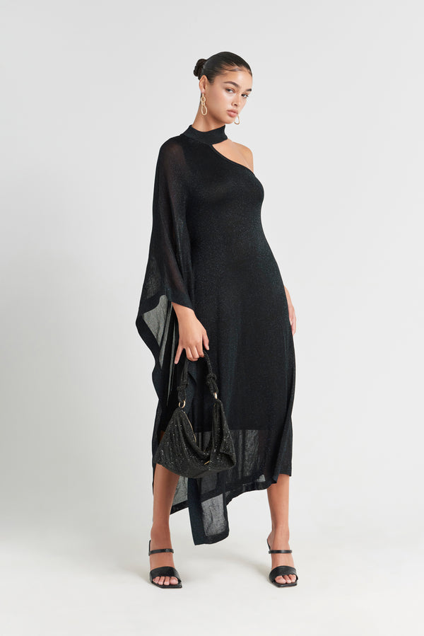 NAMI KNIT DRESS - MIDNIGHT BLACK