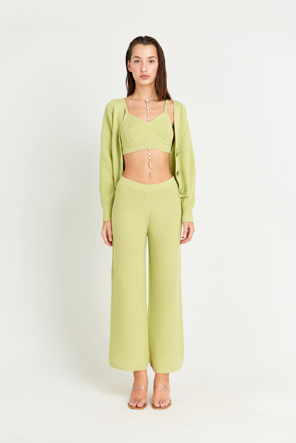 PIPER KNIT PANT - AVOCADO