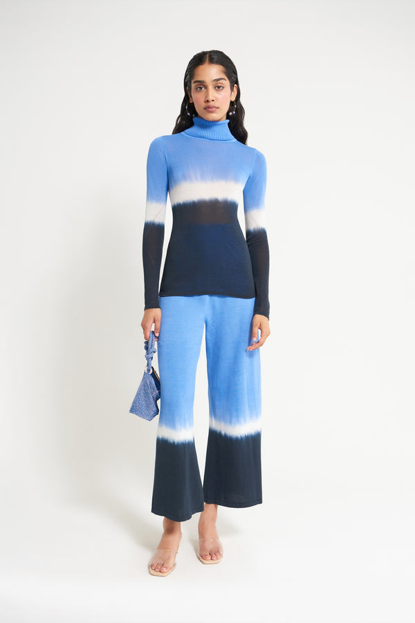 VIV KNIT PANT - GLACIER ASPEN