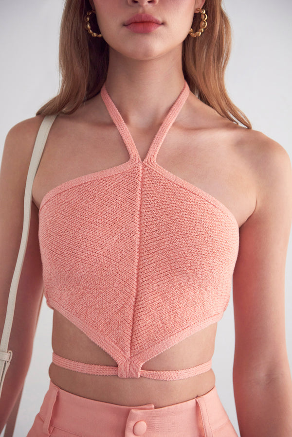 IMARA KNIT TOP - AZALEA