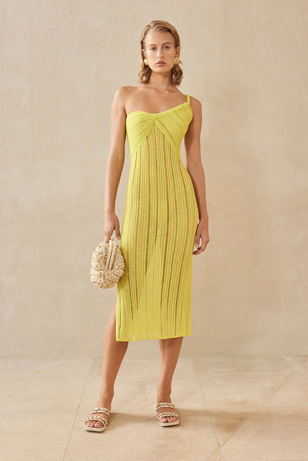 JUNE KNIT DRESS - CITRON