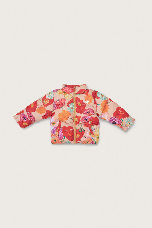 POLINA KIDS PUFFER - PAINTED FLORAL