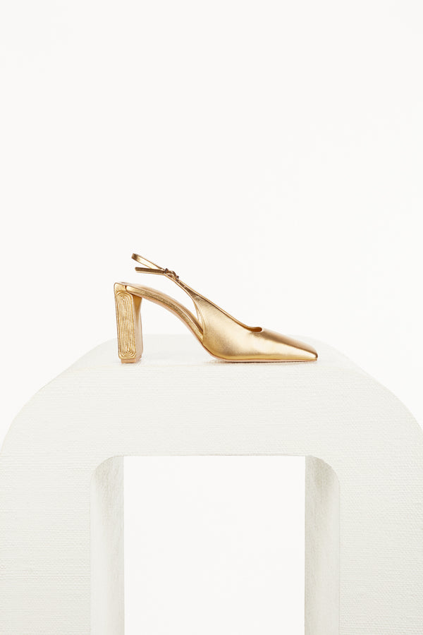 TERRI SLING BACK - GOLD