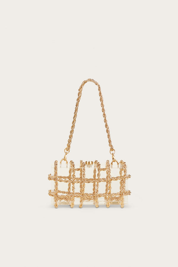 BESS SHOULDER BAG - BRUSHED BRASS