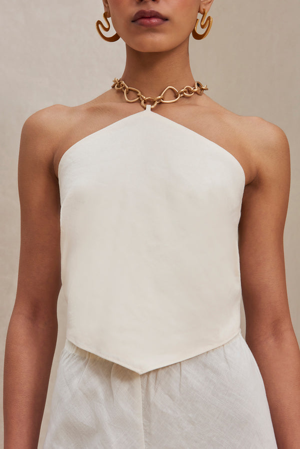 OLIVINE TOP - OFF WHITE